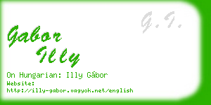 gabor illy business card