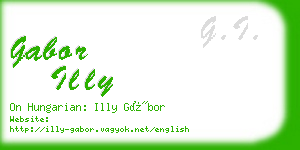 gabor illy business card